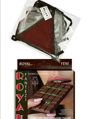 Dubai Çikolatalı Yenilebilir Fantezi İç Çamaşır Takımı 7008 - ÇeyizeDairHerşey