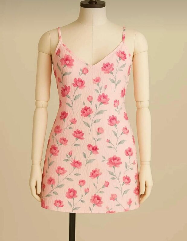 Luna Veil Bürümcük Kumaş Gecelik 6852 - 1