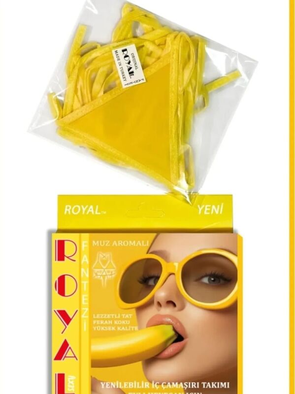 Muz Aromalı Yenilebilir Fantezi İç Çamaşır Takımı 7010 - 1