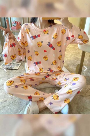 New Omg Süpersoft Pijama Takımı 6572 - Pembishomewear