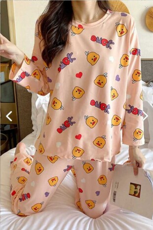 New Omg Süpersoft Pijama Takımı 6572 - Pembishomewear (1)
