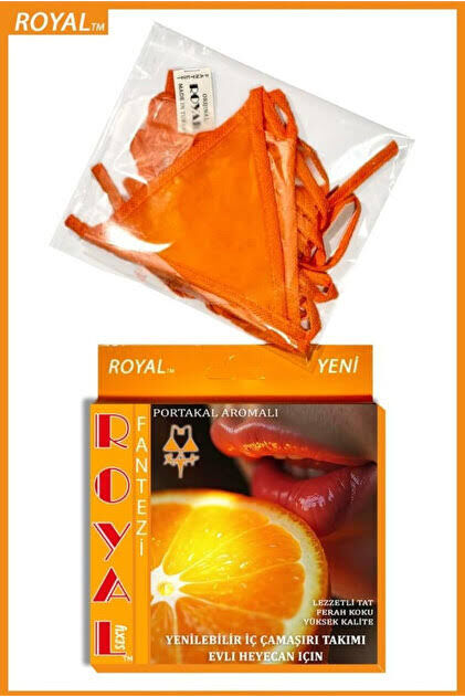 Portakal Aromalı Yenilebilir Fantezi İç Çamaşır Takımı 7043 - 1